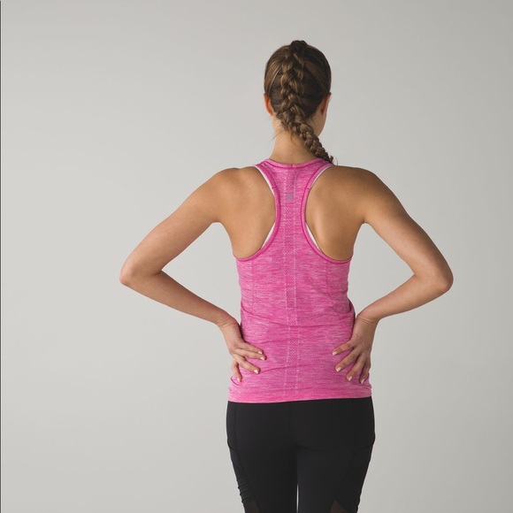 lululemon athletica Tops - Lululemon Swiftly Tech Pink Tank Top